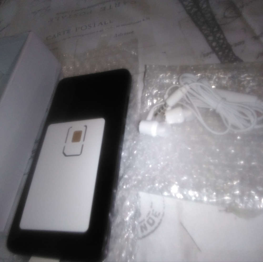 Black Smartphone with Accessories
